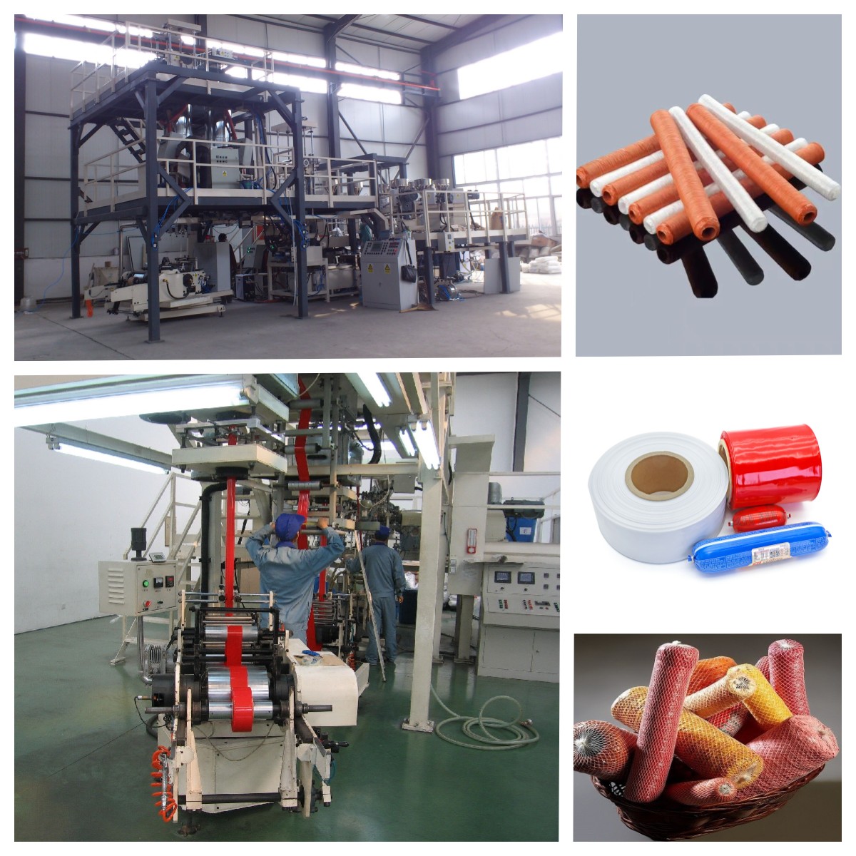 Linea di estrusione di involucri per salsicce in plastica coestrusa multistrato personalizzabile a 3-5 strati