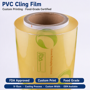 Produttore di film estensibile per alimenti in PVC per uso alimentare, rotolo jumbo, film avvolgente per imballaggio per conservazione fresca del supermercato